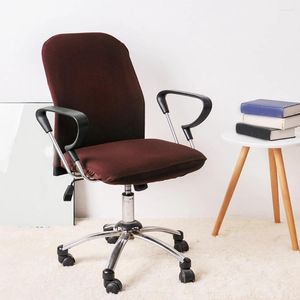 Couvre de chaise 2 pièces Remplacement Split Armchair Seat Washable Solid Amovable Protective Four Seons Home Office Cover Stretch Board