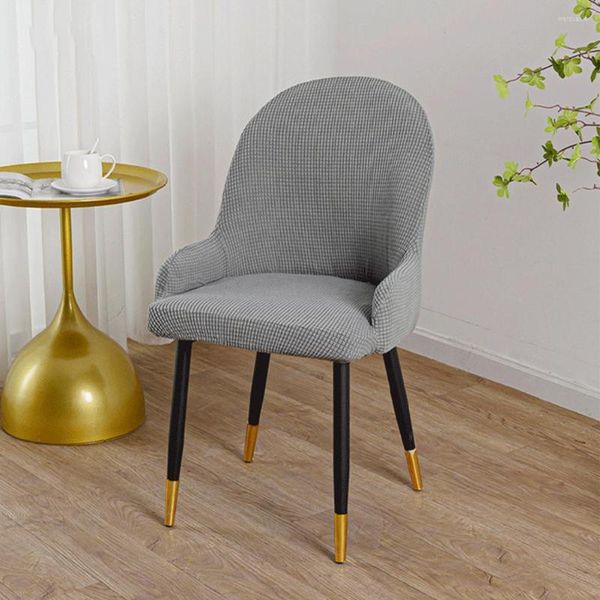 Housses de chaise 2022 housse simple élastique doux polyester épais coussin de protection pour cuisine salle à manger en gros