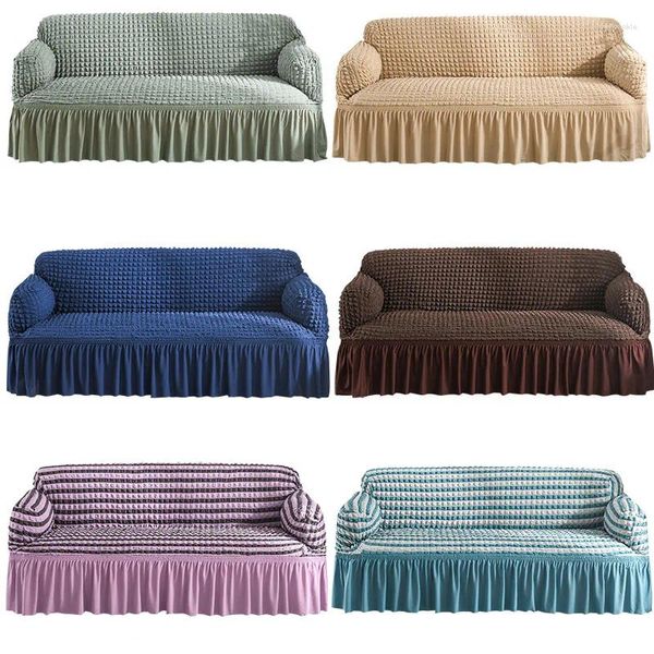 Housses de chaise 2024 couverture de canapé en dentelle coréenne tout compris simple double seersucker housse quatre saisons universelles