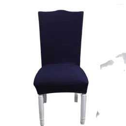 Couvoirs de chaise 2024 Nordic Bleu Solid Solid Cover Sabvera Sofa Spandex / Tissu polyester Stretch élastique Banquet multifonctionnel
