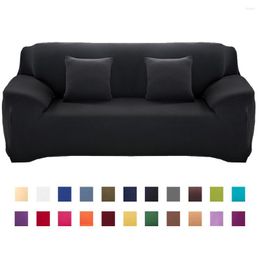 Stoelhoezen 22 kleuren voor keuze Solid kleuren Sofa Cover Stretch Seat Couch Loveseat Funituarlitair Alle Warp Targe Slipcovers