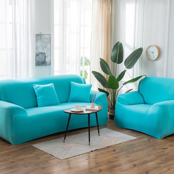 Housses de chaise 22 housse de canapé élastique de couleur unie pour salon luxueux simple moderne sectionnel canapé d'angle
