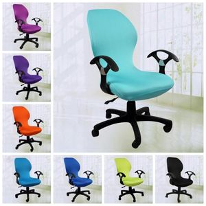 Fundas para sillas 24 colores Funda para computadora de oficina Spandex para sillas Lycra Stretch para adaptarse al por mayor