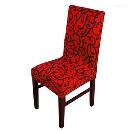 Housses De chaise 25 impression couverture amovible mariages Banquet pliant couvrant extensible élastique Fundas De Sillas Elasticas