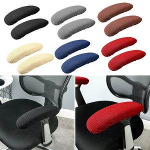 Couvoirs de chaise 2 pcs accoudoirs pour chaises à domicile ou de bureau gants de polyester en relief en relief à la pochette à soupe de pochette de manche 232M