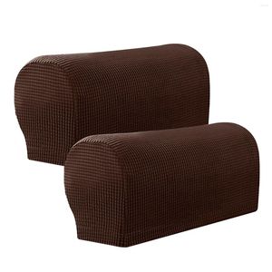 Couvre-chaises 2 pcs pour canapé en tissu en tissu meuble lavable Protecteur Accoutre accoudoir à la maison Soft Installer en polyester étanche