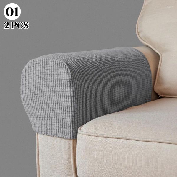 Housses de chaise 2 pièces ensemble accoudoir canapé pour canapé extensible Jacquard doux protéger meubles épaissi antidérapant housses inclinables