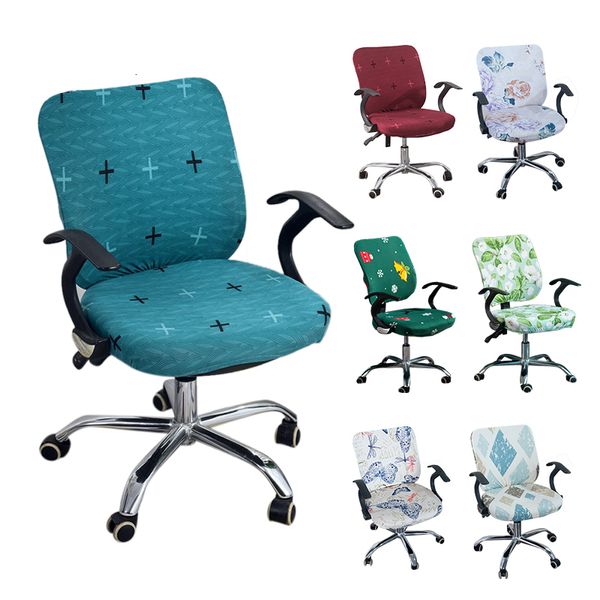 Cubiertas de la silla 2pcs/set elástica silla universal silla de computadora cubierta mesa de oficina y silla silla silla de negocios en el hogar cubiertas 230627