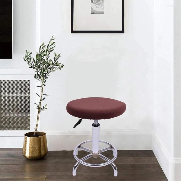 Housses de chaise, ensemble de 2 pièces, tabouret de bar rond et extensible de qualité supérieure pour de larges applications, facile à installer