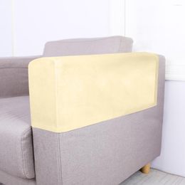 Housses de chaise 2 pièces housse d'accoudoir de canapé universel protecteur élastique couleur unie tissu de protection Beige
