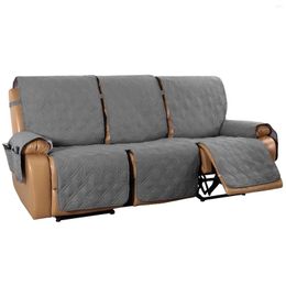 Stoelhoezen 3 -zits ligstoelbedekking fauteuil met opslag loveseat slipcover voor lederen bank wasbare bescherming beveiligingselastisch elastisch
