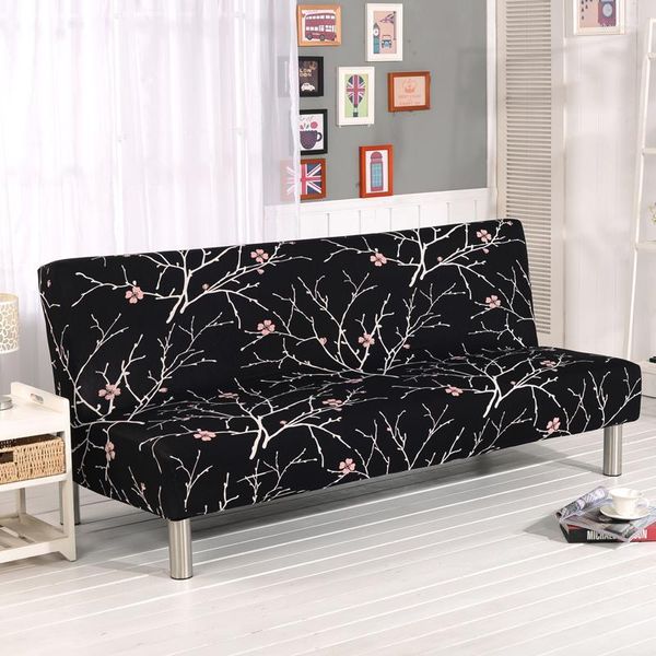 Housses de chaise 30Flower Print Universal Sofa Cover Spandex Anti-sale Amovible Stretch Bench No Accoudoir Foding Bed