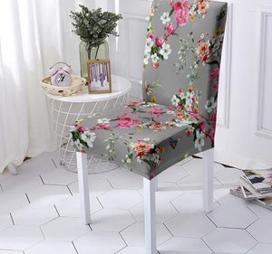 Chaise couvre 3D fleurs bureau Banquet fête cuisine Spandex salle à manger couverture fournitures siège en gros pour chaises