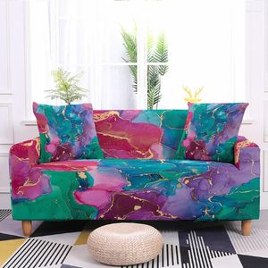 Stoelbedekkingen 3D Mozaïek Sofa Cover Living Room 1/2/3/4 zuiverer Moderne abstracte kunst mode verwijderbare en wasbare beschermer