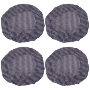 Couvre à chaise 4 pcs Soupchés ronds Slevés de couverture de barre de protection Meubles Polyester Soupage durable