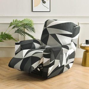 Couvre-chaise 4 pièces Couvercle canapé inclinable avec poche pour le salon