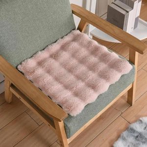 Couvercles de chaise 40 cm coussin en peluche salle à manger épaissie tampon de siège cristal en velours canapé de bureau