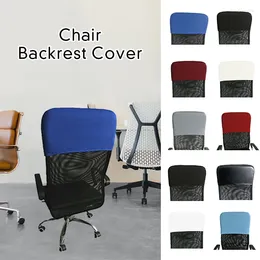 Couvrettes de chaise 48 cm de largeur de couleur unie de couleur élastique de bureau de bureau élastique Couvercle de salle à manger Protection de protection contre la poussière