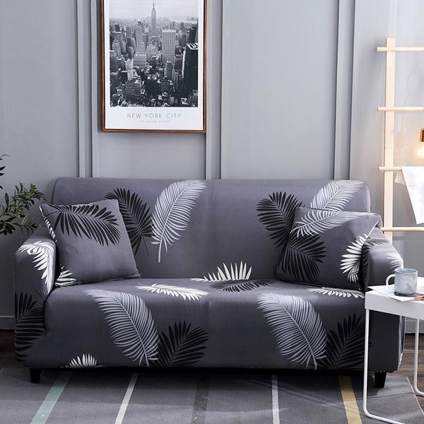 Housses de chaise 49Two et Three Seats Sofa Elastic Printing Feather Cover Spandex SA47012Chair