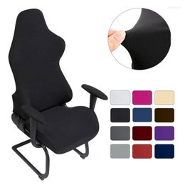 Stoelbedekkingen 4 stc/1 set gaming office stoelhoes met armleuning spandex spandexover elastische computer cadeiras gamer