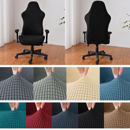 Fundas para sillas 4pc / 1 Set Spandex Office Cover Gaming Elástico Sillón Asiento Sillas de computadora Fundas Housse De Chaise