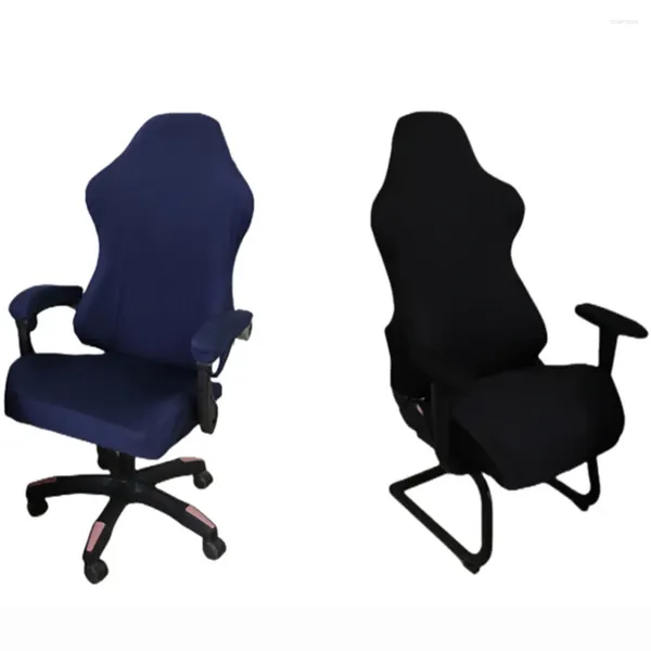 Cubiertas de silla 4pc/lote Spandex Office Office de la oficina de juegos Slip -slip -slip Tail elástica para estuche de computadora