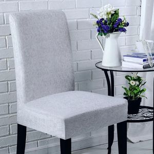 Couvre-chaise 4pcs Case élastique Stretchy Soutry Protection Couverture complète amovible pour EL Party Office (Gray)