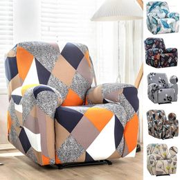 Couvre-chaise 4pcs High Stretch Reckor Cover Sofa Scencover Single Seat Soft Breathable Imprimé Meuble Furniture Furniture Protecteur