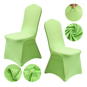 Couvre la chaise 5 / 10pcs Cover Tip Wedding White Reataurant Banquet El Party à manger Lycra Polyester Spandex Outdoor Set