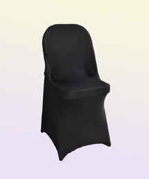 Couvre-chaise 9 couleurs couvercle plié mariage spandex pliant lycra fête el banquet décoration2030031