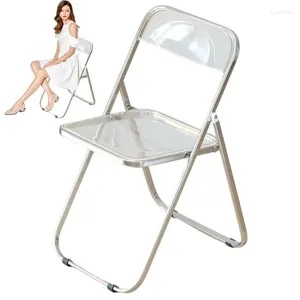 Couvre-chaise en acrylique pour salle à manger, empilable, transparent, pliable, moderne, pour l'intérieur, pliable, pour événements, fournitures de fête