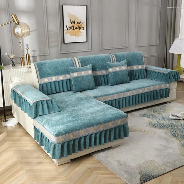 Couvriers de chaise en toutes saison CHENILLE SOFA MODERNE HOME DÉCORME DÉCORTÉE COUVERTURE DE PROTECTE