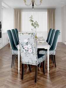 Couvre-chaises Couverture de table à manger américaine Couverture de ménage épaissie élastique tabouret universel européen quatre
