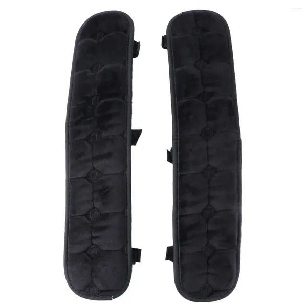 Cubiertas de silla Almohadilla de brazo Sillón Cubierta de reposabrazos Manija Gaming Black Crystal Velvet Escritorio Codo Apoyabrazos para sofá