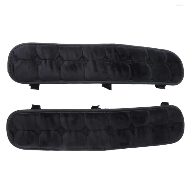 Fundas para sillas Almohadilla para el brazo Reposabrazos para juegos Funda negra Cojines para sillones Sillas de mesa de terciopelo de cristal