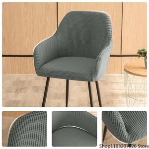 Housses de chaise housse de salle à manger d'accent de fauteuil pour bureau extensible mi-dossier bureau Sliopcover amovible maison El