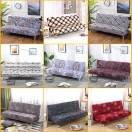 Housses de chaise sans accoudoirs, housse de canapé pliable, extensible, étui de coussin, lit Jacquard antidérapant