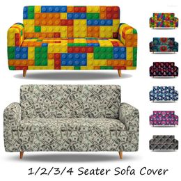 Stoelhoezen BailiPromise 3D Mooie Landschap Sofa Cover Elastische Stretching Voor Woonkamer Bank Fauteuil 1/2/3/4 zits A1