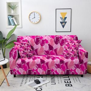 Stoelbedekkingen Balloonafdruk Elastische bank voor woonkamer Stretch Couch Cover Slipcover Sectionele hoek 1/2/3/4zitters