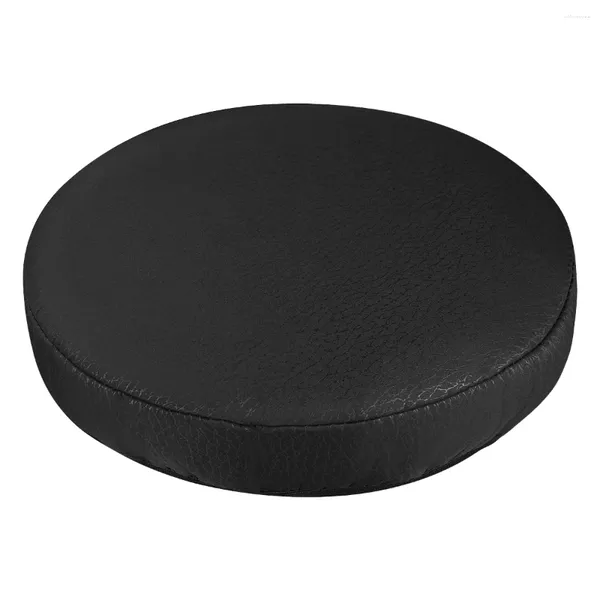 Housses de chaise coussin de tabouret de bar noir tabouret de bar rond haute couverture de cercle élastique extensible pour mariage banquet fête maison