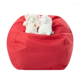 Housses de chaise Housse de pouf (sans remplissage uniquement) ronde douce et moelleuse en velours PV pour canapé-lit, meubles de salon paresseux