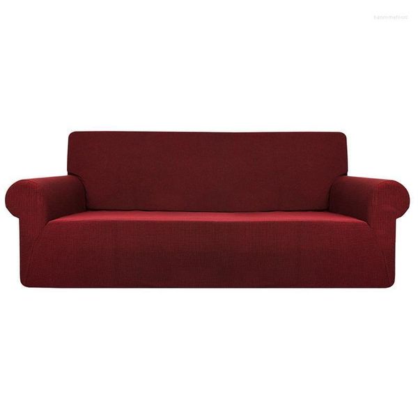 Housses de chaise, couleur unie, imperméable, housse de coussin de canapé, antidérapante, couche-culotte pour animaux de compagnie, serviette quatre saisons, nordique universelle rouge