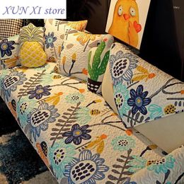 Housses de chaise style bohémien, couverture de canapé géométrique, serviette en tissu de coton, tapis d'angle de siège de canapé antidérapant, pour décoration de salon