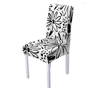 Housses de chaise botanique élastique salle à manger couverture fleurs housses étui siège extensible pour mariage El Banquet vivant