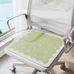Stoelhoezen Ademfax Silk Fabric Cushion Ice Seat for Home Office Car Gel Mat Room