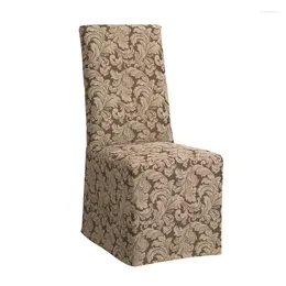 La silla cubre el desplazamiento marrón y la tapa del deslizamiento largo con atractivo vintage