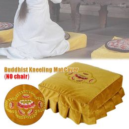 Stoelhoezen Boeddha Aanbidding Knielende Kruk Cover Lotus Pad Velvet Home Tempel Boeddhistische Zaal Borduren Zegenen Gebed Knielen Mat