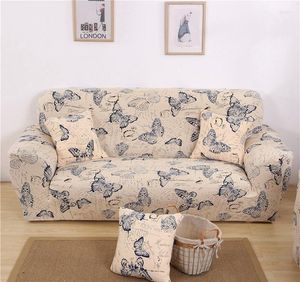 Couvre-chaise Butterfly amovible accoudoir europ￩en accoudoir sectionnel canap￩-tissu serviette de mode de mode couverture non gliss￩e quatre saisons