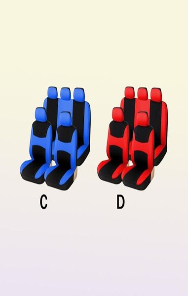 Couvre-fauteuil cover de siège d'auto Universal Couleur pure Protecteur Soft Réglable Réglable Intérieur rouge bleu gris khaki5884543
