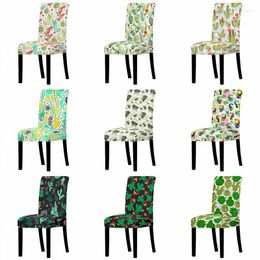 Stoelhoezen Cartoon Cactus Print Afneembare hoes Hoge rugleuning Anti-vuil beschermer Thuis Gaming Kantoor Zitzak Stoelen